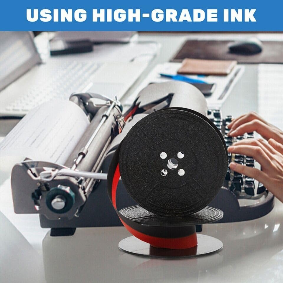 DREAWOO 1kit Typewriter Ink Ribbon,Portable Typewriter-Ribbons Calculator Ribbon Durable