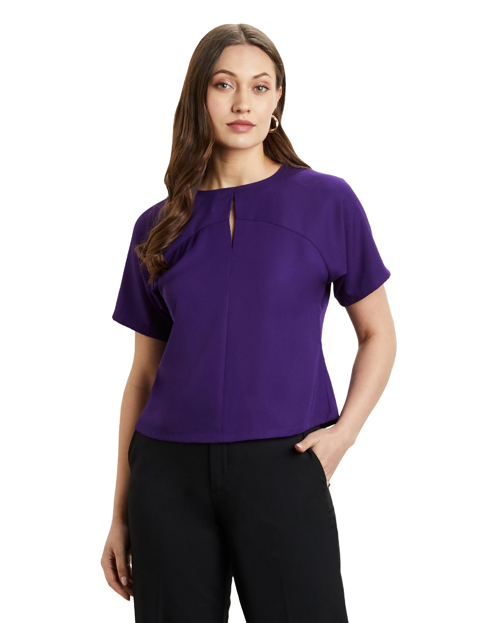Symbol PremiumWomen's 'Desk-to-Dinner' Crop Top (Relaxed Fit | Stylish)