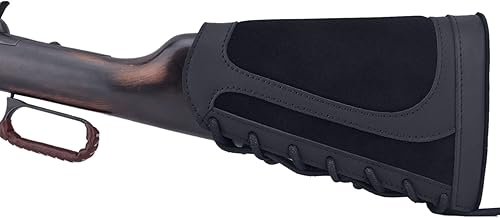 Miniatura 2 de Reposapiés de cuero para mejillas con soporte para carcasa de rifle para .357 .308 .30-30 .30-06 .45-70 12GA 16GA 20GA .22LR
