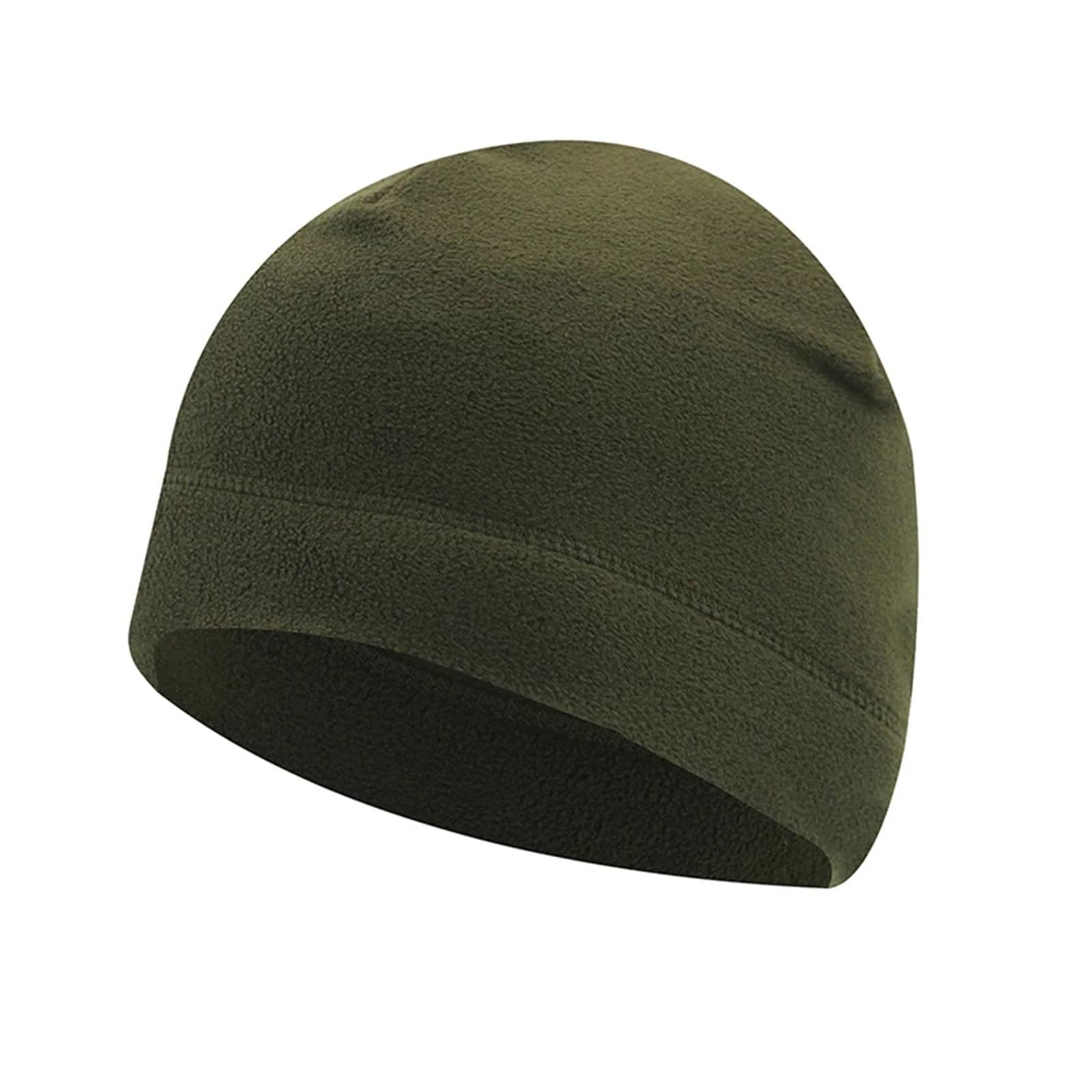 2 pezzi cappelli invernali caldi for uomo donna berretti termici da ciclismo antivento sport all'aria aperta a prova di freddo sci escursionismo cappello caldo per Ciclismo(Grass Green)