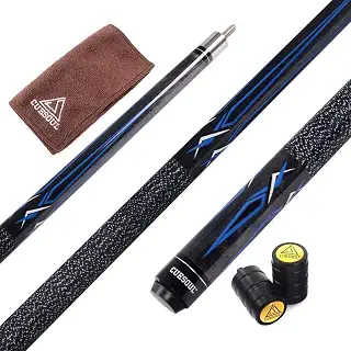 CUESOUL 58インチ、19オンス、メイプルウッド、1/2ビリヤードプールキュー