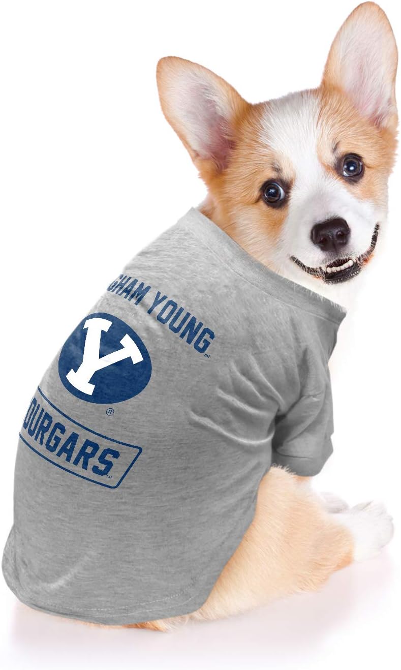 Littlearth NCAA Unisex-Adult Pet T-Shirt with Team Logo and Name