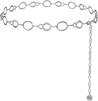 WERFORU Chain Belt for Women Metal Waist Chain Ladies Belly Link Belt Gold Chain Belt For Dresses Jeans