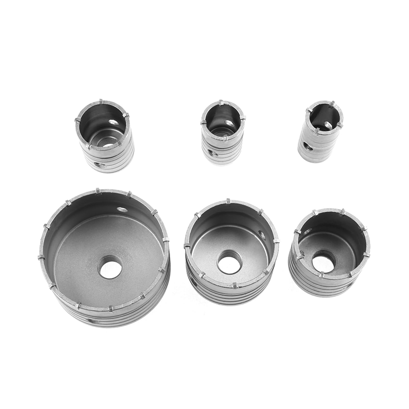 AYNEFY Juego de 10 brocas para taladrar la pared SDS de pared de 35 mm, 40 mm, 50 mm, 65 mm, 82 mm, 110 mm y vástago de extensión de sierra de copa SDS Plus, puntas de perforación aleación