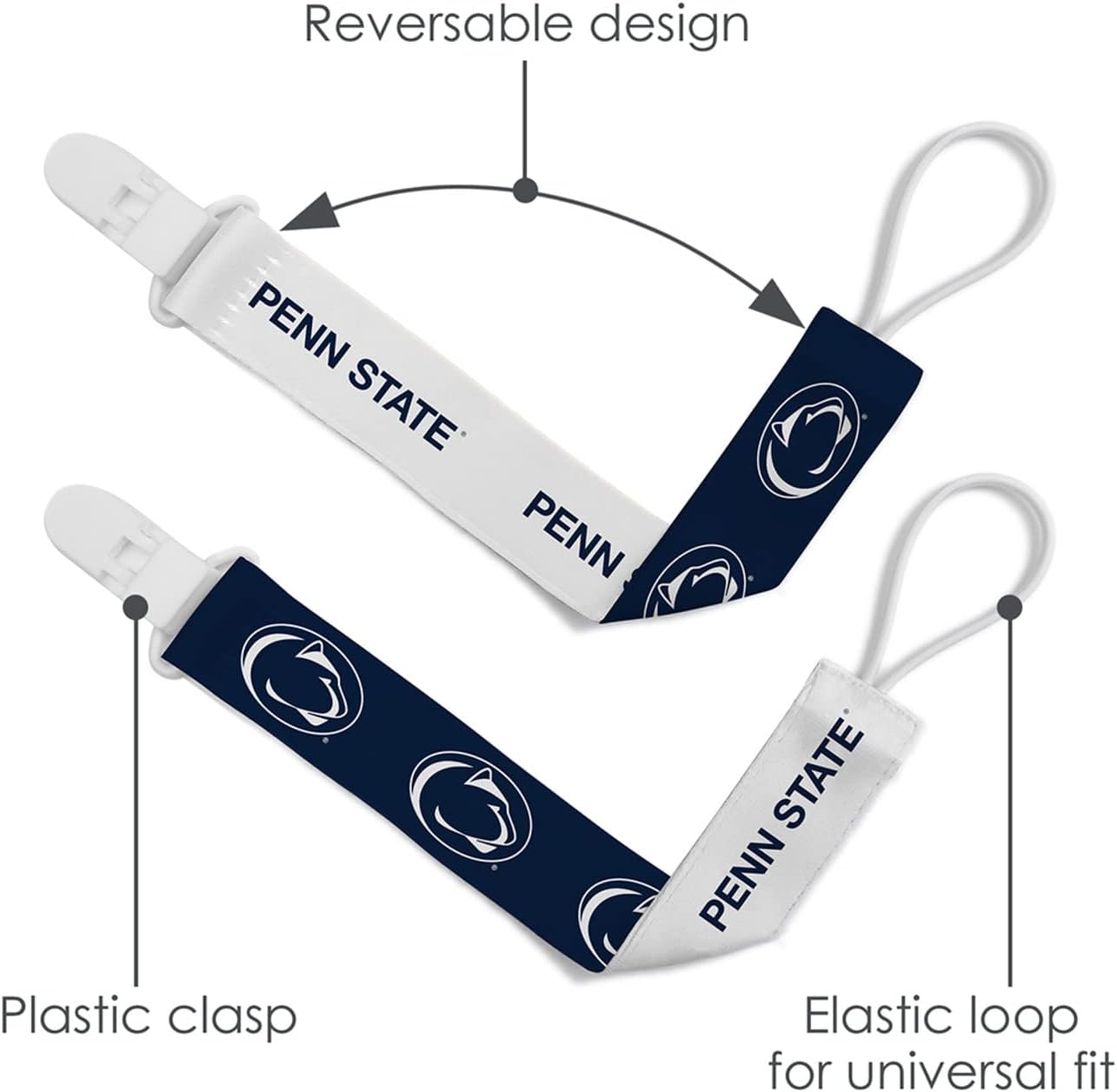 Baby Fanatic 2-Pack Pacifier Clips