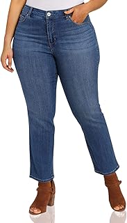 Bandolino Women's Mandie Signature Fit High Rise Straight Leg Jean