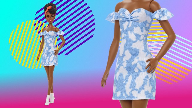 barbie fashionista denim dress Denim Dress – Dollovable main image 1