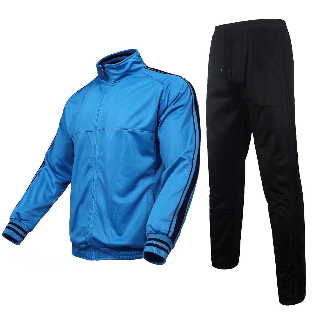 Zusmen Tracksuit Mens, Track Jackets and Pants 2 Piece Outfit