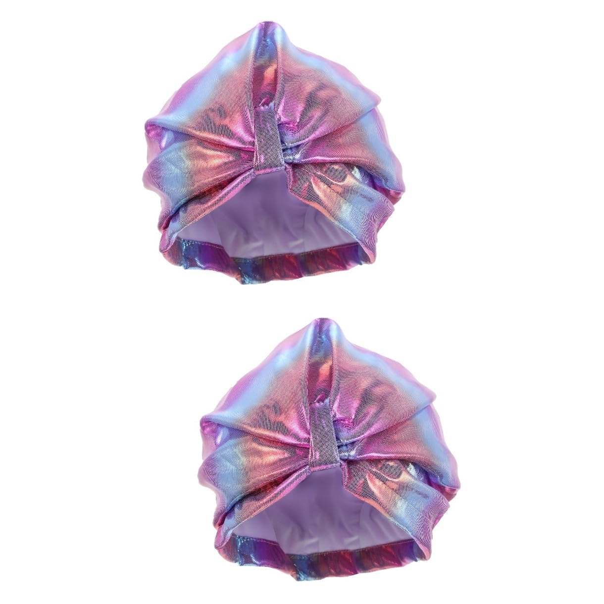 Kisangel 2 Uds Gorro De Natación Hijab para Niñas Gorro De Natación para Mujeres Gorro De Baño para Adultos Gorro De Baño para Niñas Gorro De Baño Nailon Violeta Gorro De Natación Cubierta