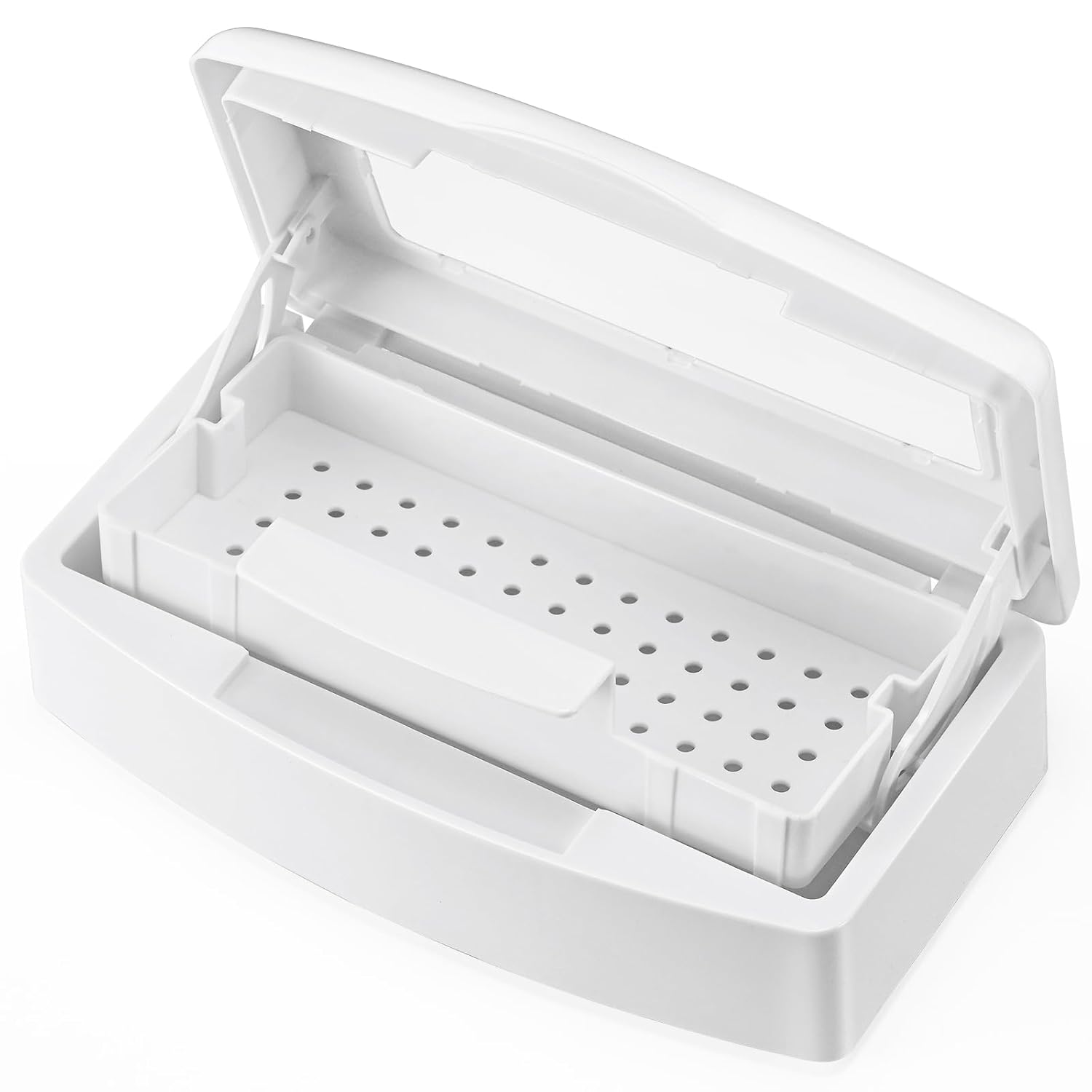 Soiiw Nail Tool Sterilizer Box, Plastic Sterilization Tray