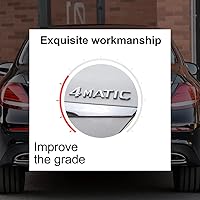 Vista 3 de 4-Matic - Calcomanía adhesiva de emblema para puerta de maletero, guardabarros, parachoques, cromo plateado/plata, para todos los accesorios