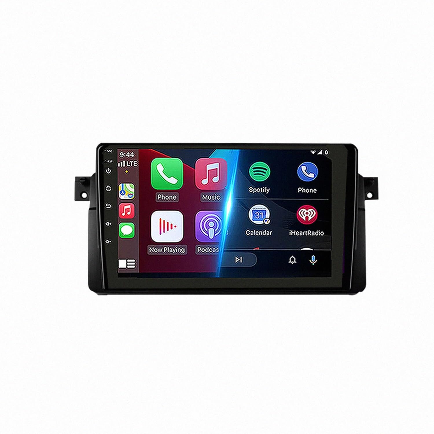 Radio coche 2 DIN con Carplay inalámbrico y cámara trasera para BMW E46 8
