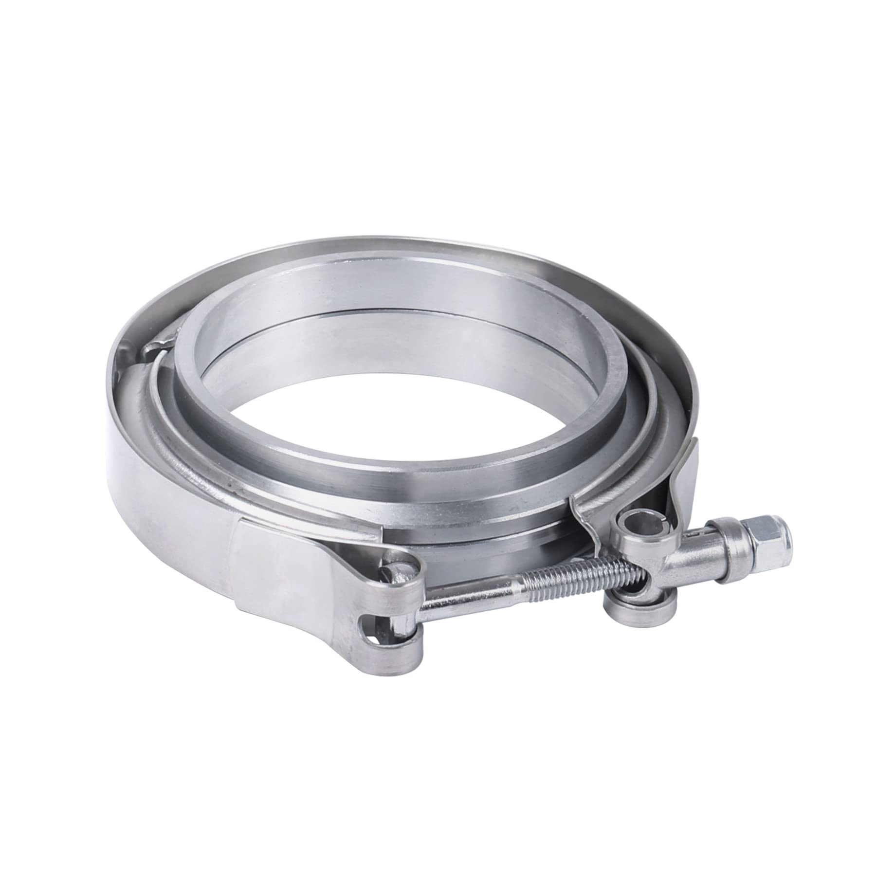 New 3" V-Band Flange & Clamp Kit Stainless Steel Replacement For Turbo Exhaust Downpipes (1)