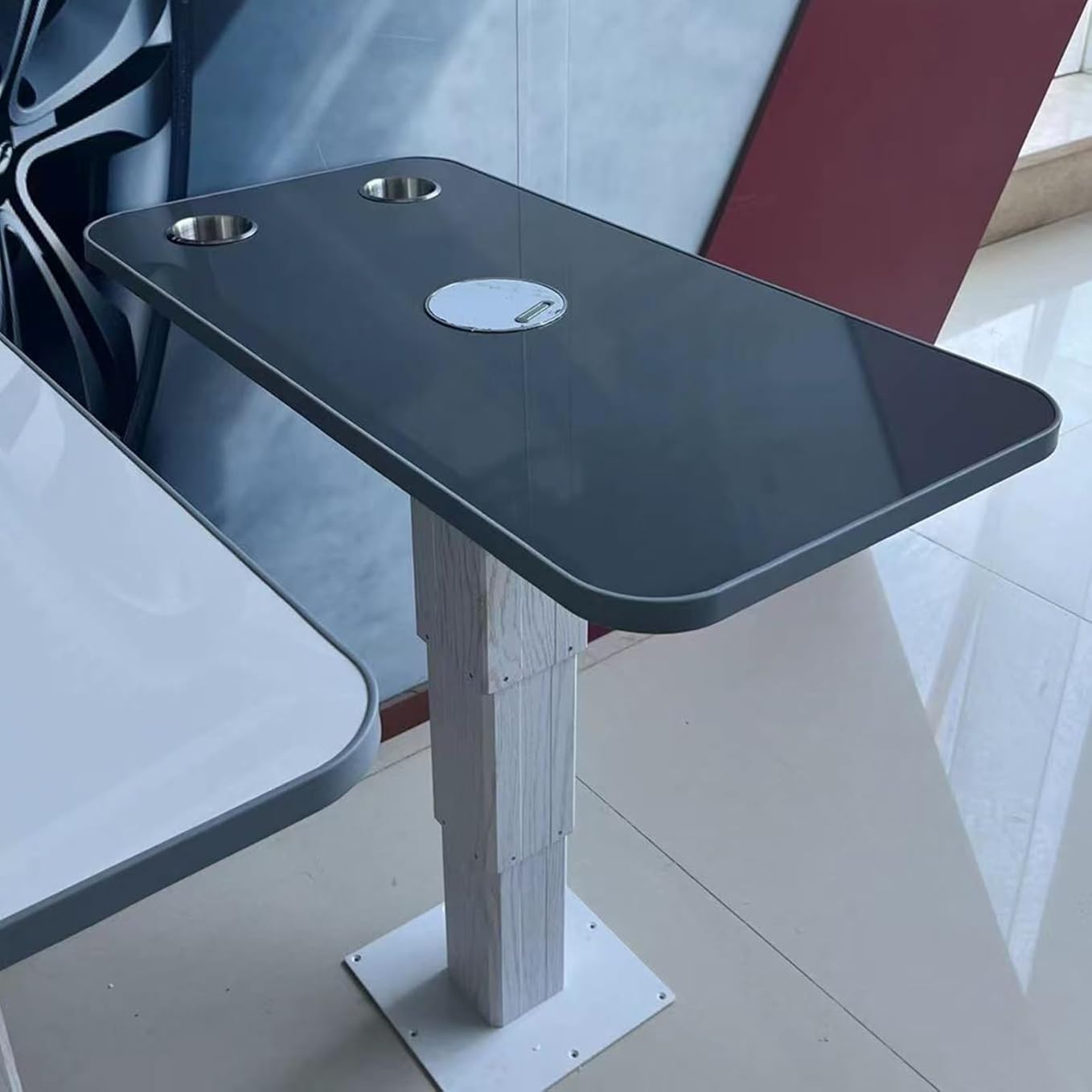 Table RV en alliage d'aluminium stable et facile à installer 14-30in