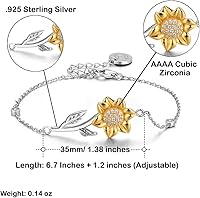 Vista 5 de Game On Novelties Useful Wife Sunflower Bracelet, All Women are Created Equal but Only The Finest are, for Wife, Humorous Wife Gifts, Funny Gifts