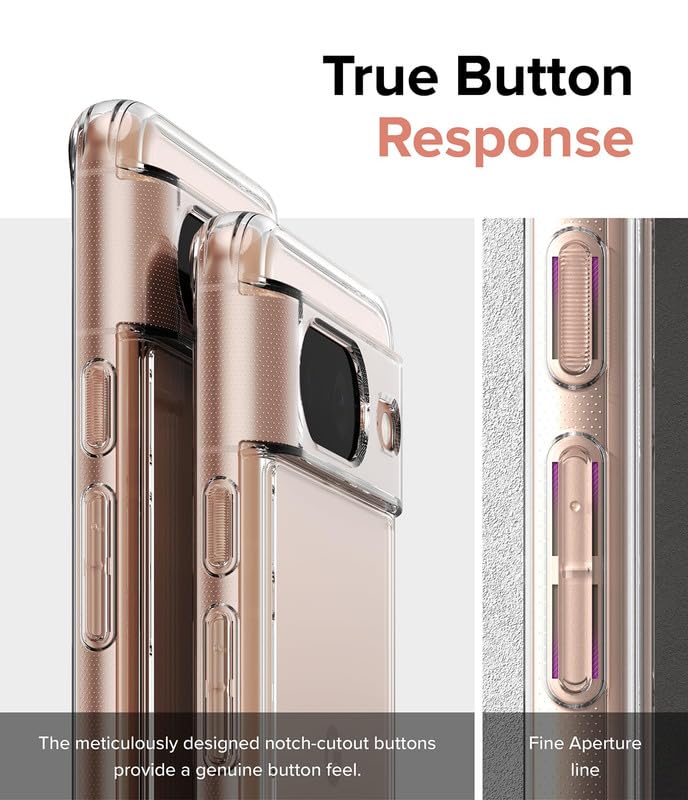 Image of Case Creation New Google Pixel 8A Premium Imported 0.3mm Crystal Clear Totu Silicone Transparent Flexible Soft Corner Protection with TPU Slim Back Case Color Cover for Google Pixel 8A