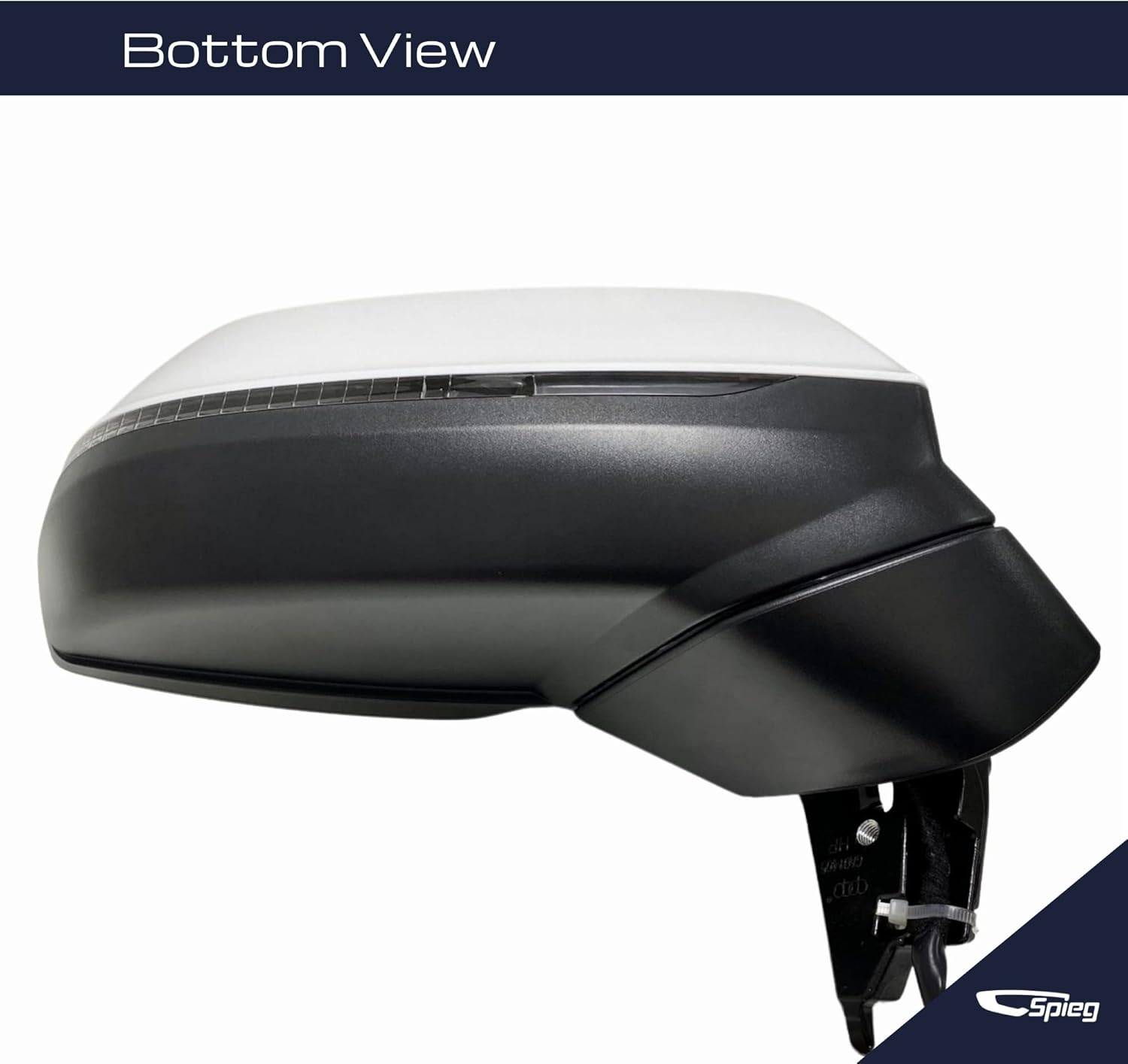 Spieg Passenger Side Mirror for 2018-2024 Audi Q5 SQ5 Power Adjustment Heated BSM Power Folding Memory Turn Signal Light White 15 Pins Right
