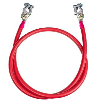 2 AWG UL 1426 Battery Cables - 31 ft Marine Grade Wire Tinned Copper Oxygen-Free Insulated - Standard PVC Wire with 2 Lug + 2 Terminals for Boat, Automotive, Speakers, Solar, Camper, RV & Trailers