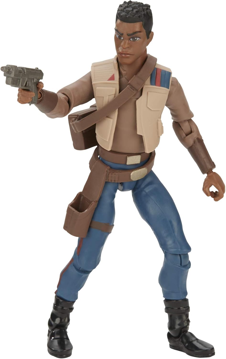 STAR WARS Galaxy of Adventures The Rise of Skywalker Finn 5"-Scale Action Figure Toy with Fun Blaster Action Movement