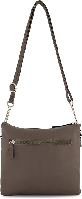 Rosetti Women's Midge Crossbody Bag, Faux Leather Purse, Adjustable Strap | Faux Leather
