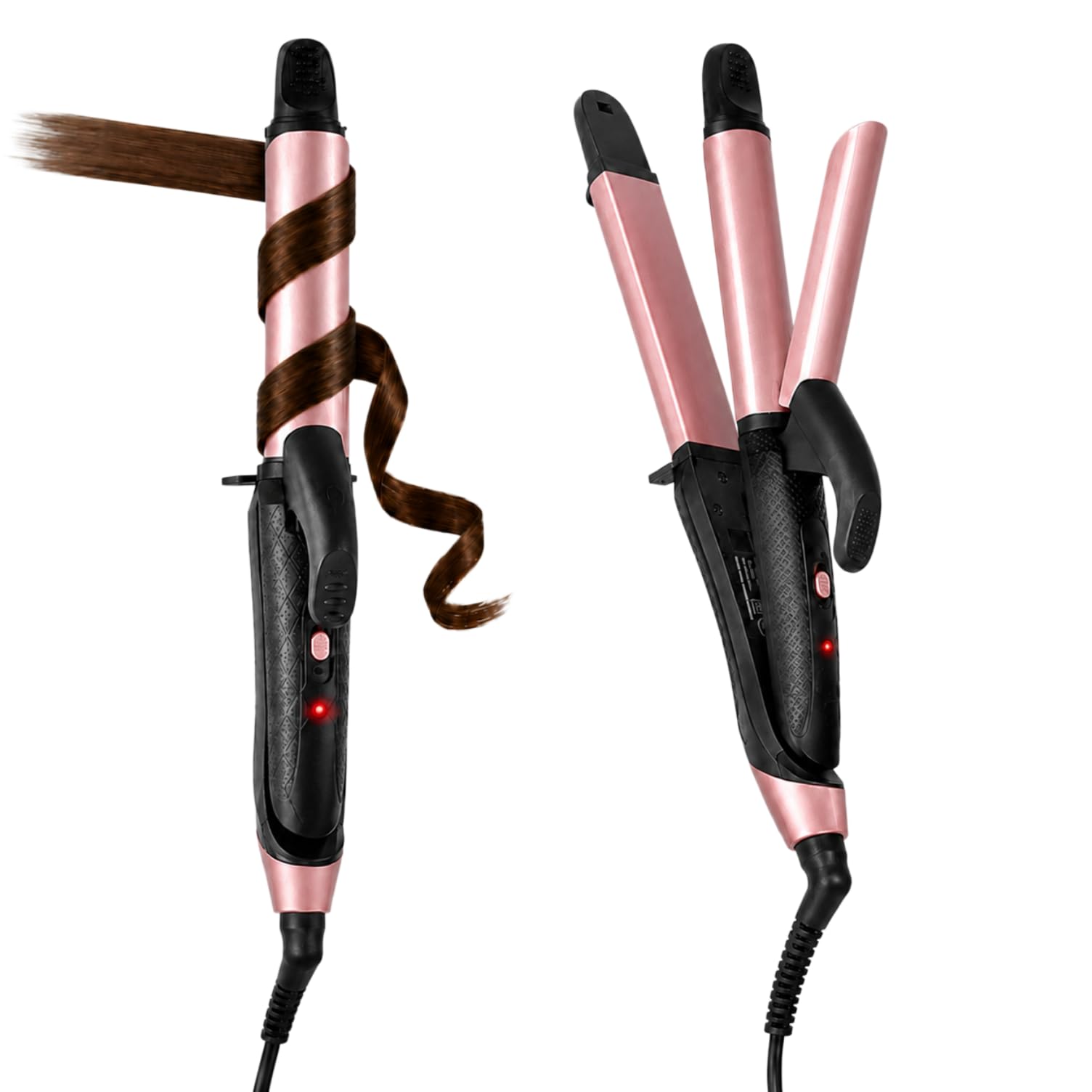 JYfeel 2-in-1 Travel Curling Flat Iron