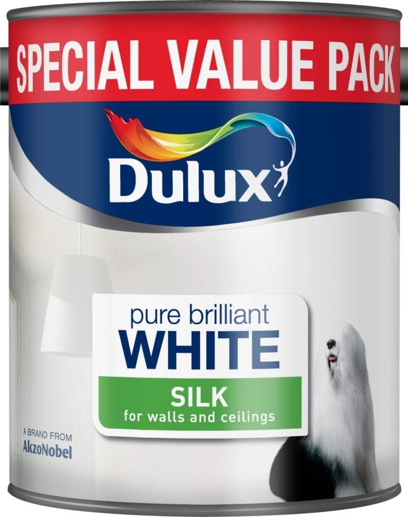 AXpower Inspirational Technology Empowering People Silk Emulsion Paint Pure Brilliant White 3L | Smooth Sheen Finish for Walls & Ceilings | High Coverage, Easy to Apply, Quick Dry Interior Paint