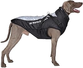FEimaX Winter Dog Coat Waterproof Warm Plush Jacket Reflective Soft Cotton Vest Puppy Clothes for Pets Small Medium Large Dogs
