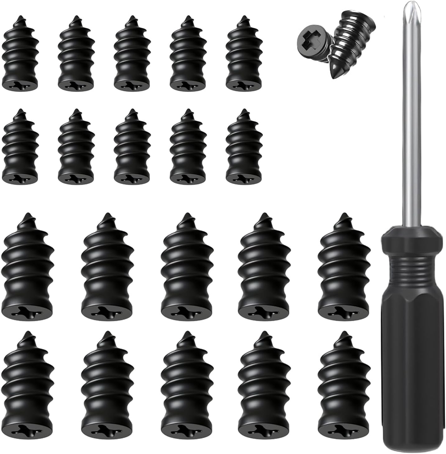 Tire Repair Nails Kit with 2 Sizes, Screw in Tire Repair Plugs with Box and Screwdriver, Fast Self-Service Tire Repair Tools (10Set) Tire Repair Nails Kit with 2 Sizes, Screw in Tire Repair Plugs with Box and Screwdriver, Fast Self-Service Tire Repair Tools (10Set)