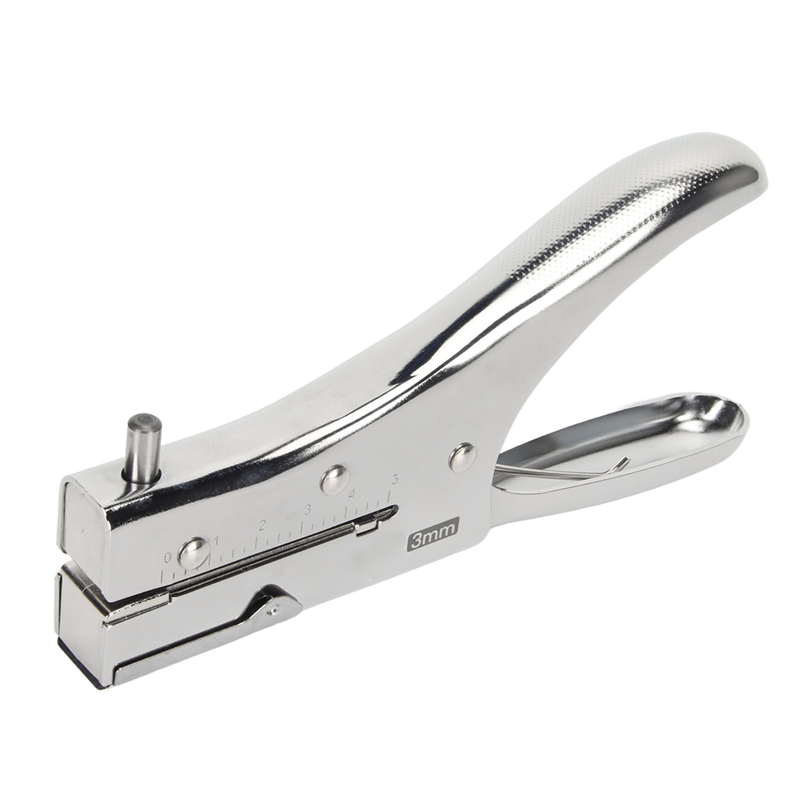 Perforatore a Foro Singolo, 3 mm Punzonatrice Portatile per Carta, Perforatrice Tascabile ad Alte Prestazioni, per Raccoglitori, Targhette, Carta, Scuola, Ufficio