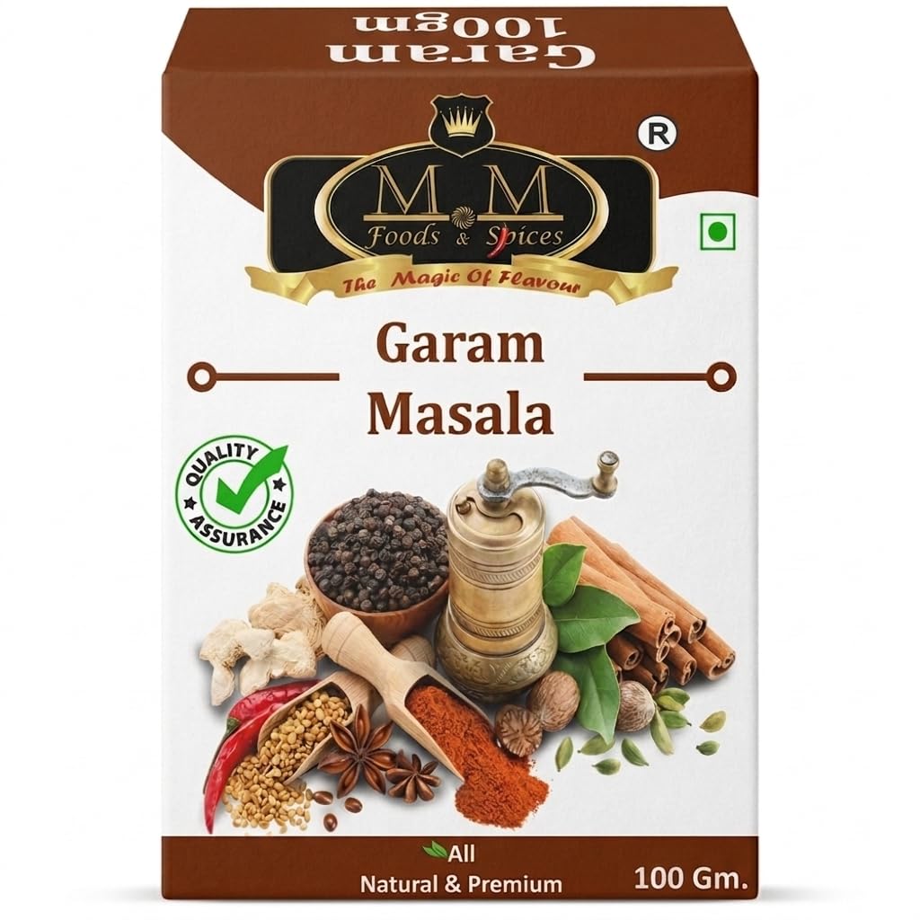 M MGaram Masala powder, No Onion - No Garlic, Jain Special Masala, 100 gm (Pack of 2)