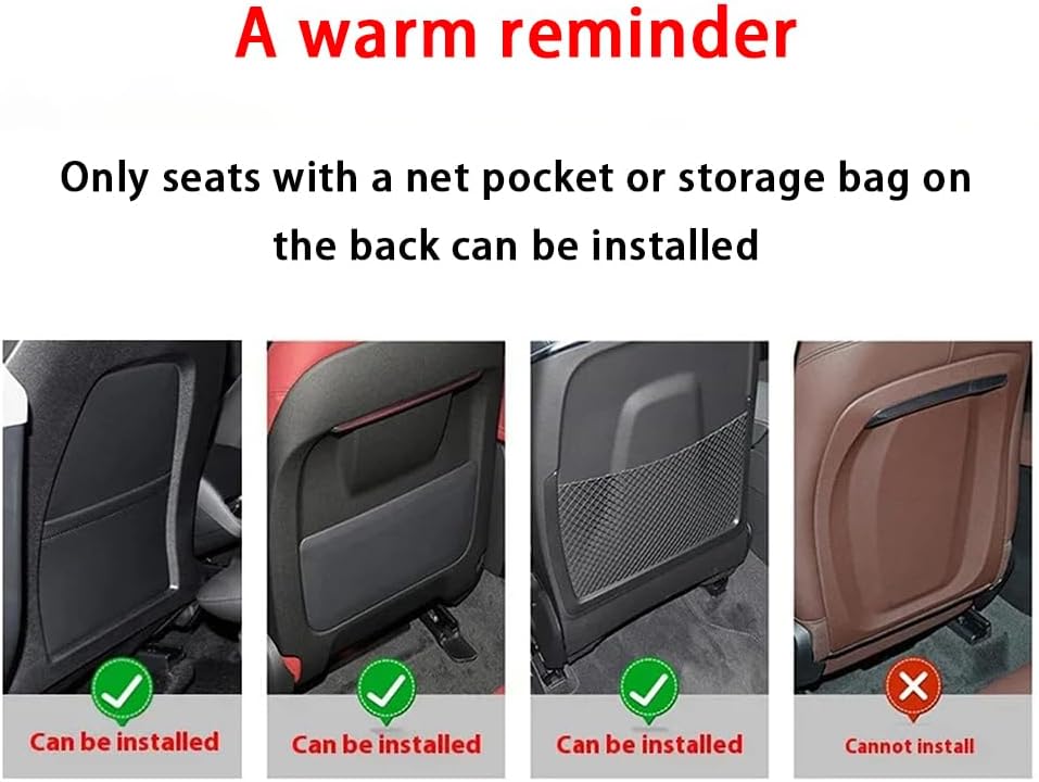 Car Seat Back Protector for Toyota Corolla 1998-2018 2019 2020 2021 2022 2023 2024-pr, Kick Mats for Car Seats Back Wear-Resistant Scratchproof Back of Seat Protector with Storage Pockets