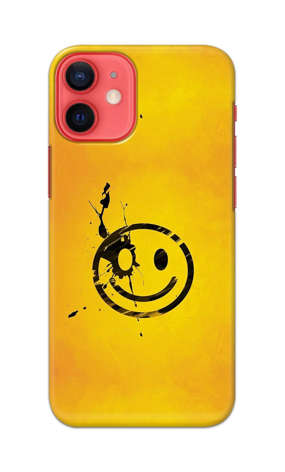 PRINTFIDAA® Printed Hard Back Cover for Apple iPhone 12 Mini Back Cover (Simle Face) -280724(ID)