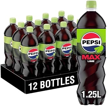 Pepsi Max Lime Cola | 1.25L Bottle | 12 Pack