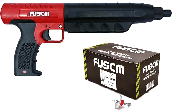 1-1/4" washered Fastener+ .22 Cal Powder Actuated Tool with Silencer