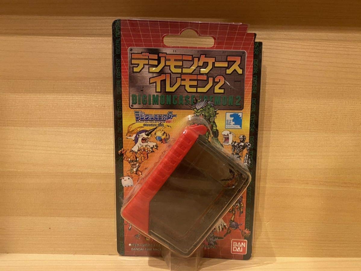 デジモン イレモン 2個セット デジモンケース 新品】BANDAI デジモンケース イレモン2 2個セット 青色 赤色 当時物