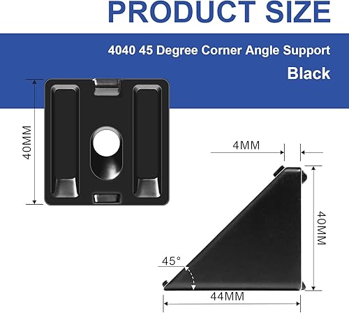 Miniatura 119 de 10 unids 2020 placa de extrusión de aluminio conector esquina L soporte 8020 V ranura hardware ranura T accesorios con tuercas en T y tornillos