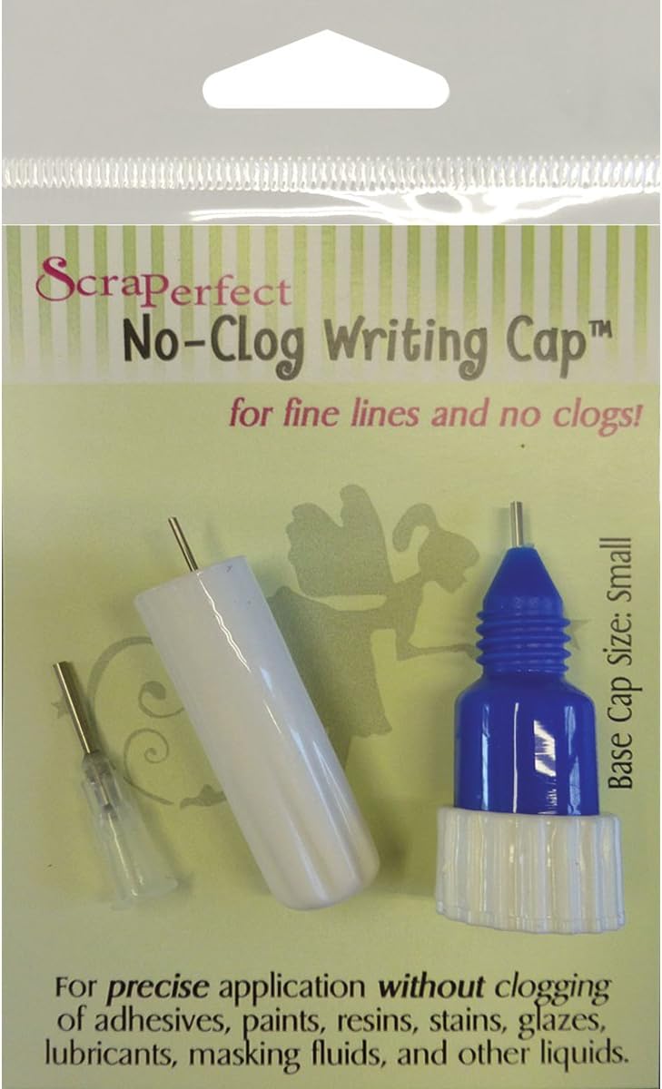 SCRAPERFECT Small Clog Writing Cap, Blue & White