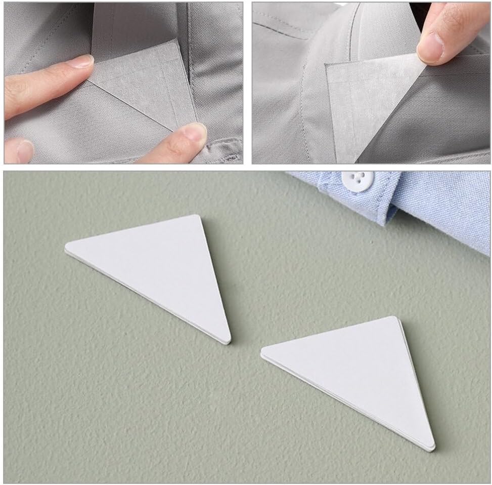VALICLUD Collar Stays for Shirt 180pcs PVC Collar Stays for Mens Dress Shirt Triangle Collar Stays for Shirt