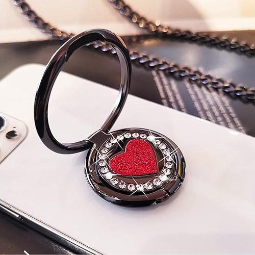 Miniatura 2 de JAHOLAN Soporte de anillo para teléfono, soporte de dedo de rotación de 360, soporte de anillo de teléfono celular, soporte de metal para teléfono