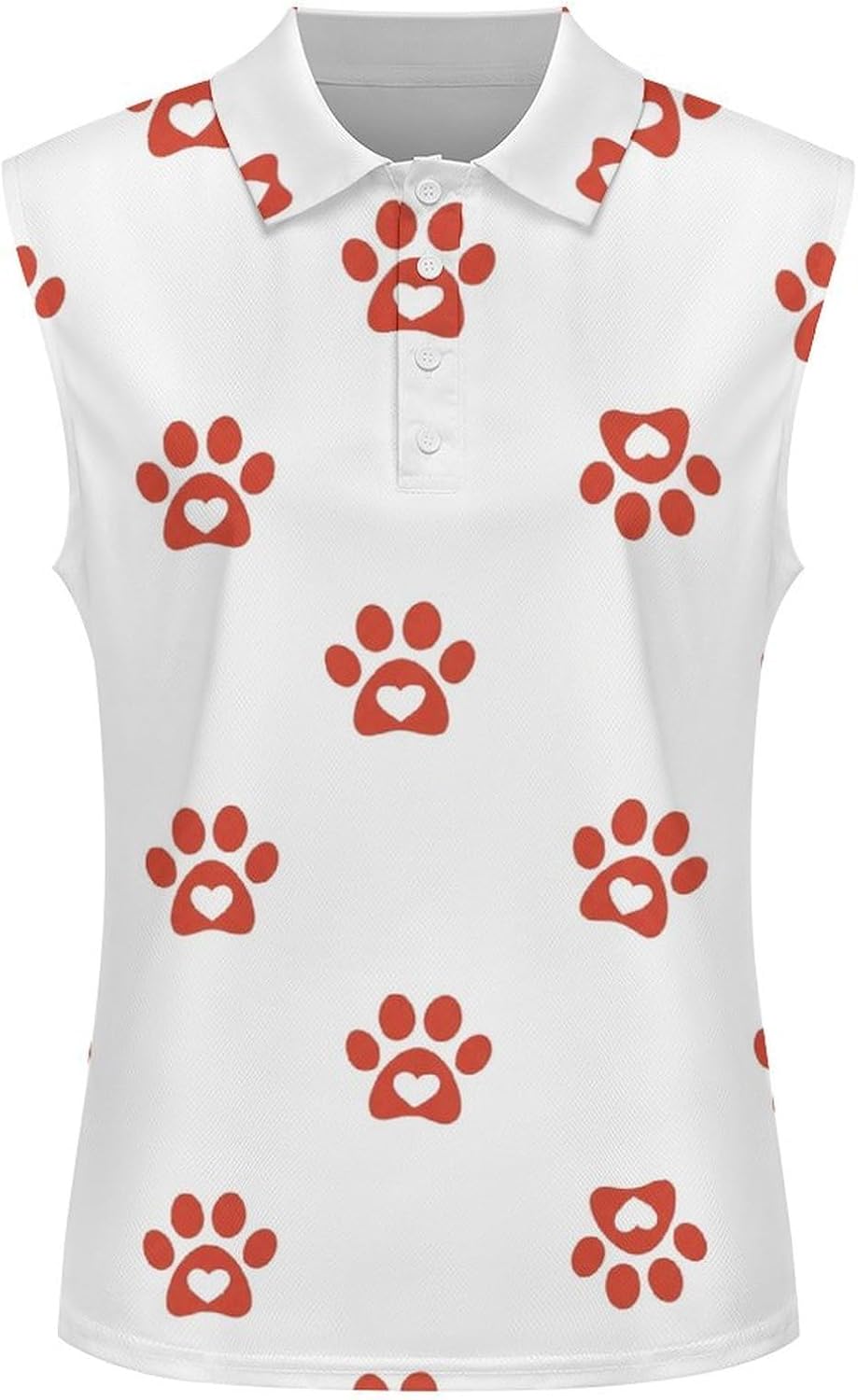Women's Sleeveless Polo Shirt Quick Dry Athletic Tank Top for Golf Tennis Gym Small