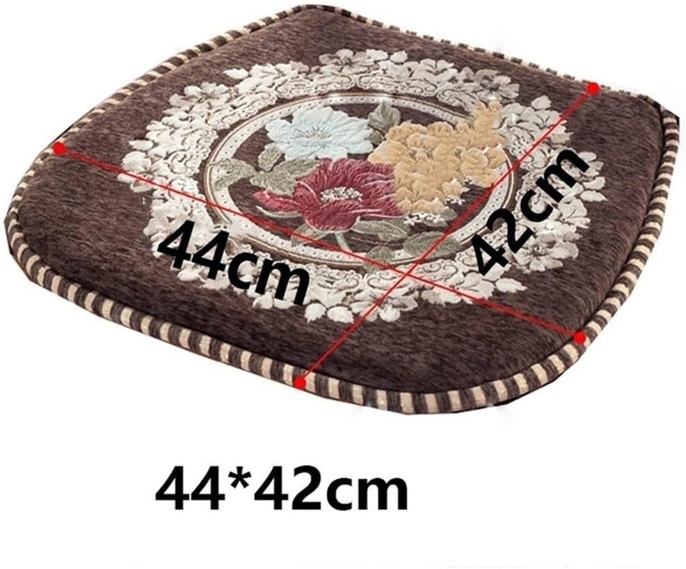 チェアクッション ダイニングルームチェアクッション、1/2/4/6/8馬蹄形チェアパッドのセット、ネクタイ付き、ジッパー付きキッチン