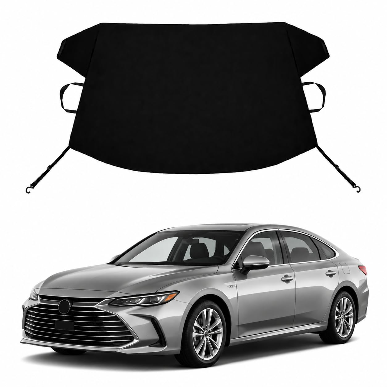 Avalon Custom Windshield Cover for Ice and Snow Toyota Avalon Heavy Duty 600D Oxford Fabric Windshield Protector Fit Waterproof Frost Snow Cover Winter Car Accessories