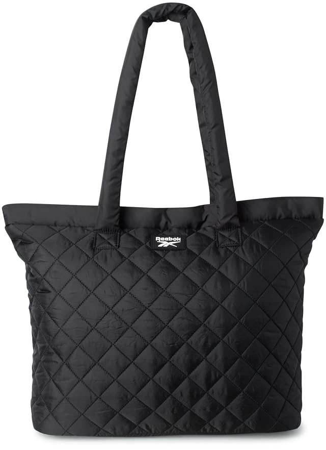 Reebok Womens Tote Bag - Lightweight Carry On Quilted Puffer Tote Bag for Travel Work Travel and Everyday