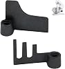 2 Pack Bread Maker Paddle for Panasonic SD2500 SD2501 SD2510 SD2511 SD256 SD257 SD255 SD-ZB2502, Flat and Rye Kneading Blade Set Teflon Coated Bread Machine Replacement Part Dough Mixer Accessory