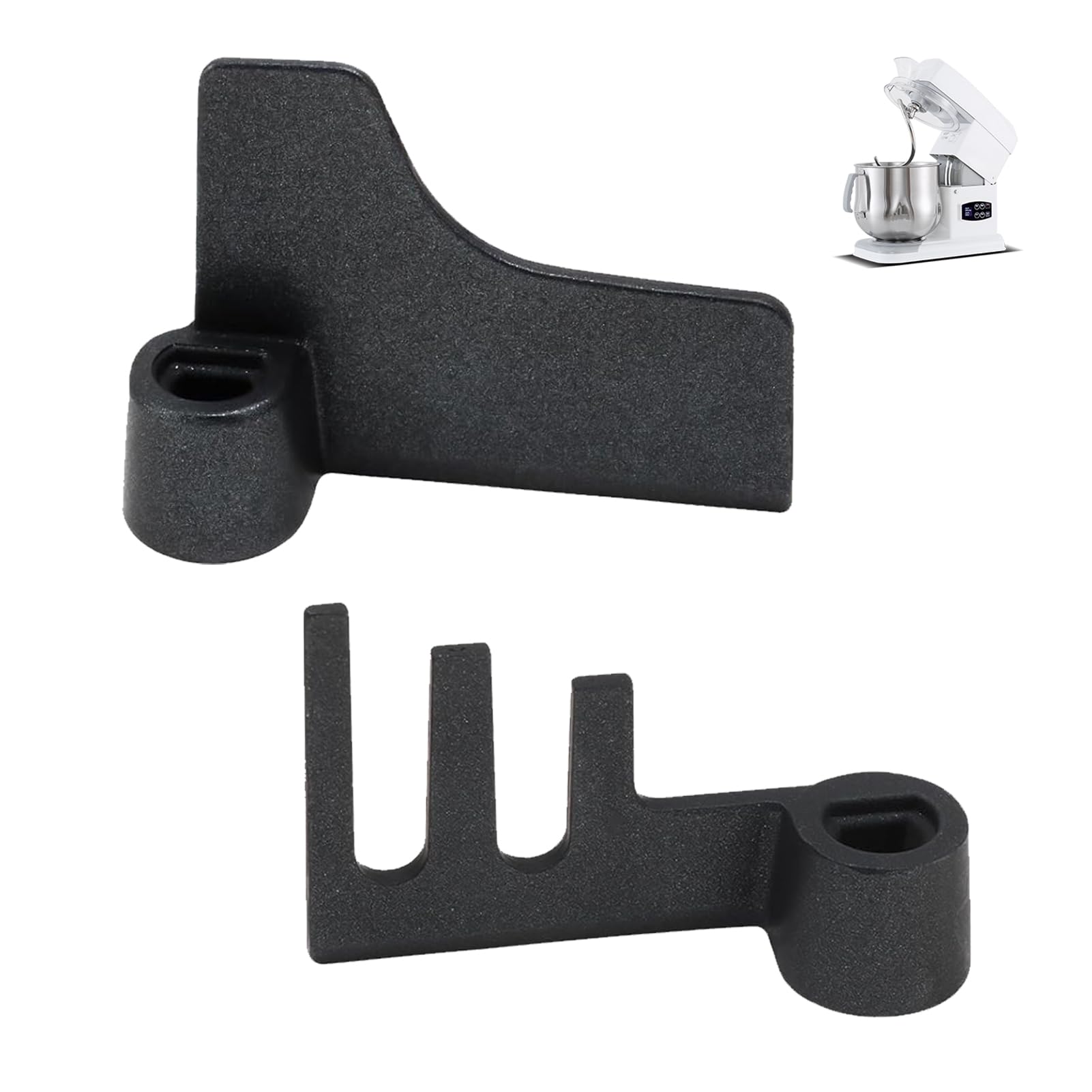 2 Pack Bread Maker Paddle for Panasonic SD2500 SD2501 SD2510 SD2511 SD256 SD257 SD255 SD-ZB2502, Flat and Rye Kneading Blade Set Teflon Coated Bread Machine Replacement Part Dough Mixer Accessory