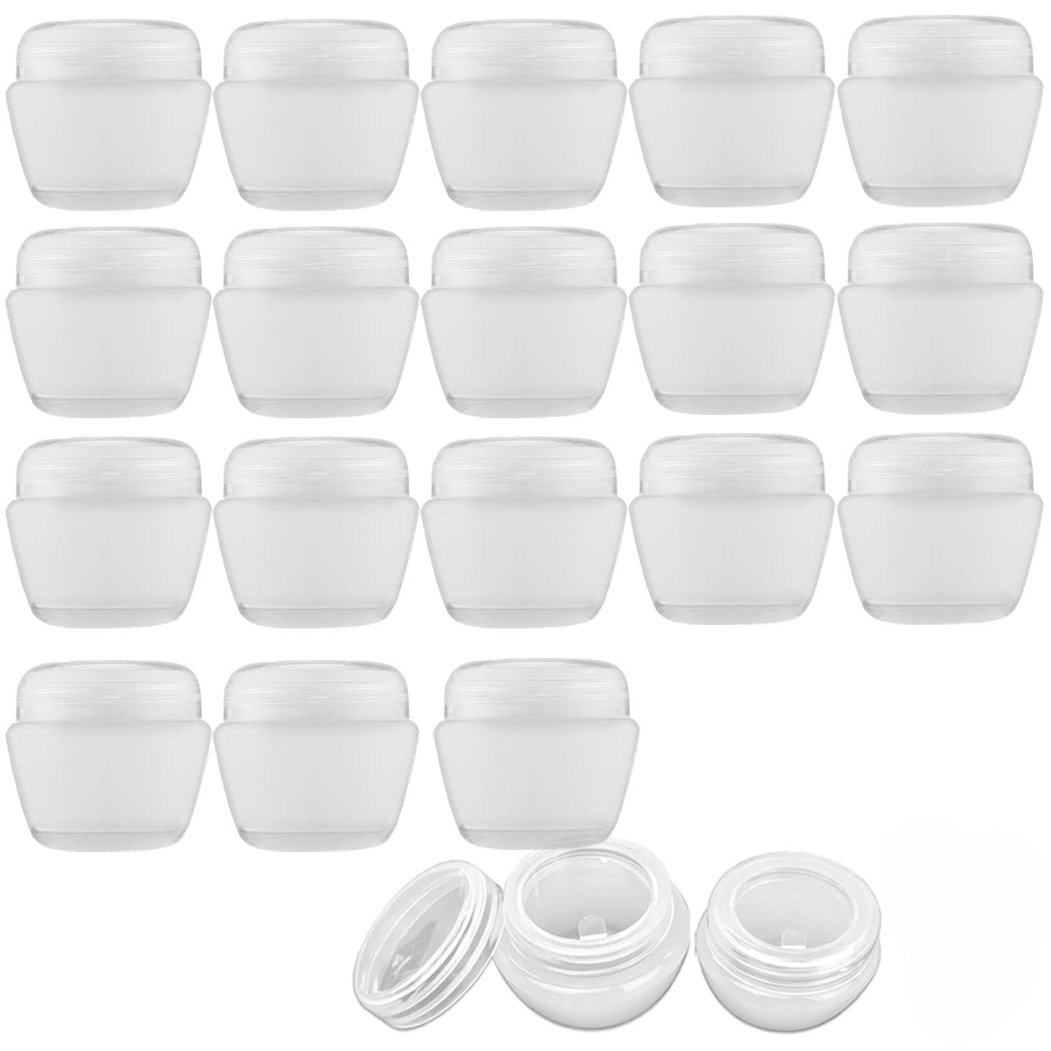 10 ML Refillable Small Containers for Makeup, Cream & Lip Balm - Portable Mini Size Empty Storage Boxes for Travel - Plastic Small Box Container for Cosmetic(Pack of 12)-image-31