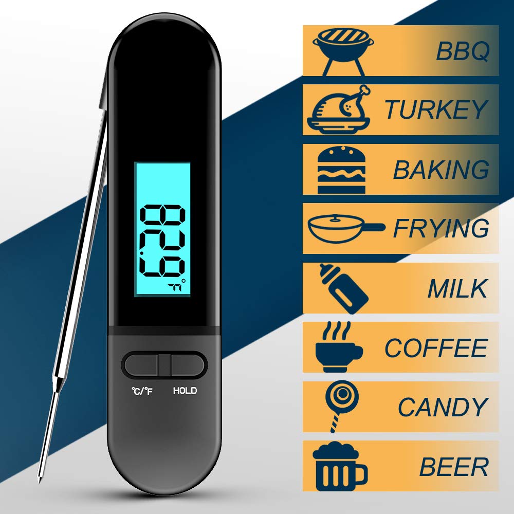 🛒 Flash Sale Digital Meat Thermometer Instant Read MinSoHi Waterproof BBQ Thermometer for Kitchen Milk Candy Black Friday Sale 2022 Digital Meat Thermometer Instant Read MinSoHi Waterproof BBQ Thermometer for Kitchen Milk Candy
