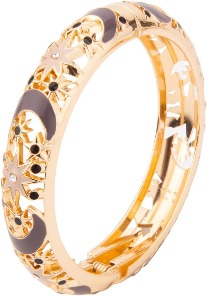 UJOY Enamel Bracelets Pack of 5 Colorful Cloisonne Rose Gold Flower Engraved Bangles for Women Jewelry Gift Pack in a Box 5PCS