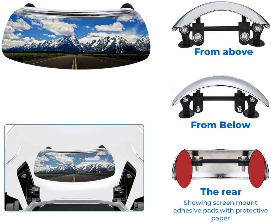 180 Degree Safety Rear View Mirror Wide Angle Rear View Mirror Large Blind Spot Mirrors Compatible with BMW R1200GS LC R1250GS ADV