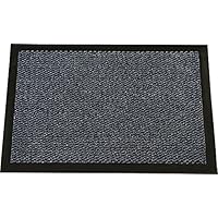 Tapis D'entrée ID Mat Mirande Bleu - Fibres Nylon Sur Semelle PVC Antidérapante - 40 X 60 Cm - Absorbant Poussière Et Humidité
